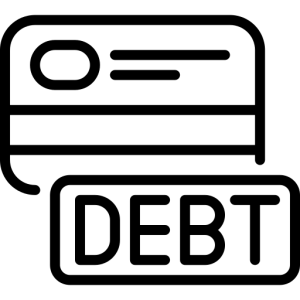 Person holding a dollar coin with credit card – represents credit management, debt handling, or financial responsibility