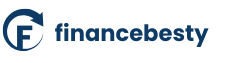 Finance Besty logo with upward arrow icon and brand name in bold blue text